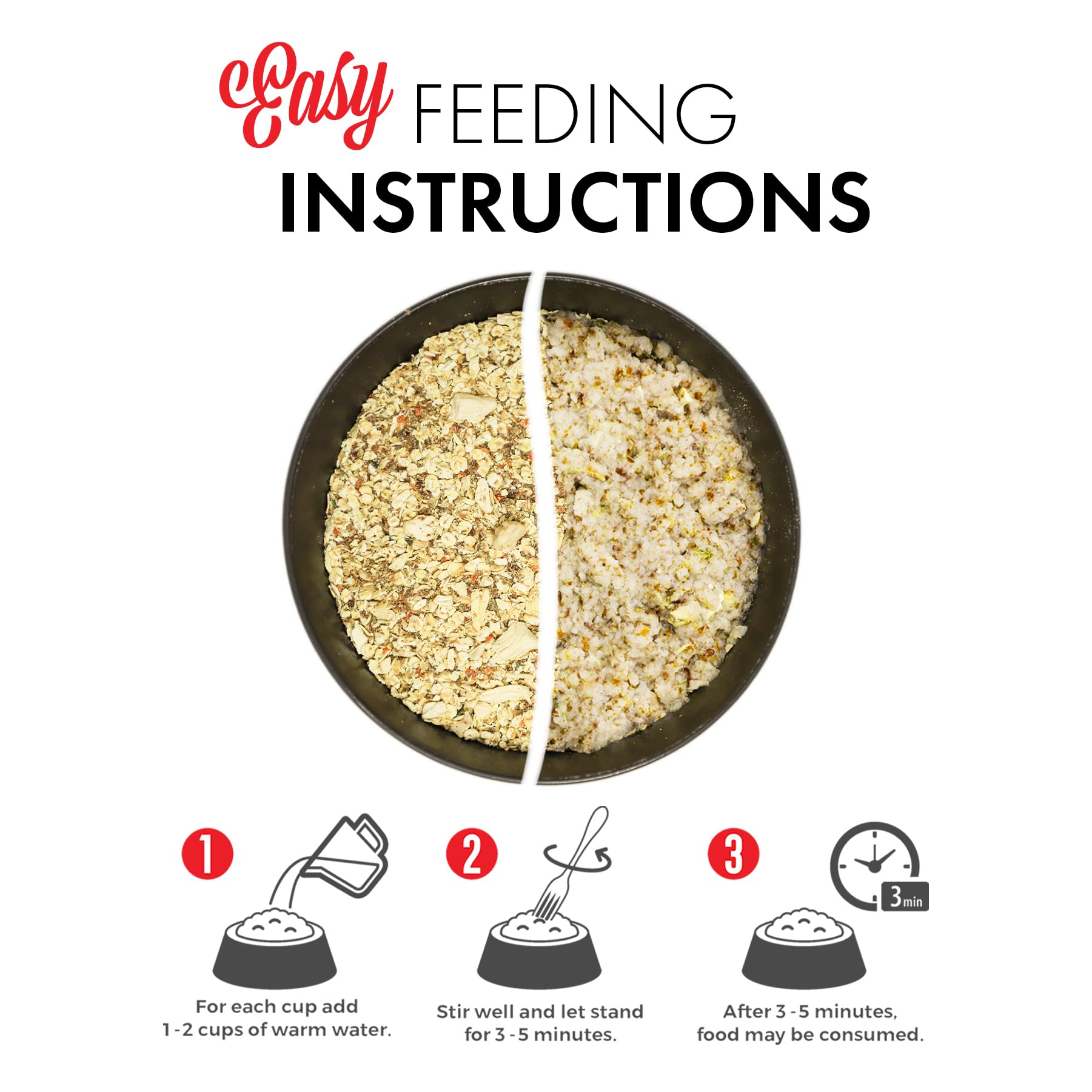 Grandma Lucy's 3 Bears Chicken Dog Food nutrition highlights complete, balanced meals for dogs.