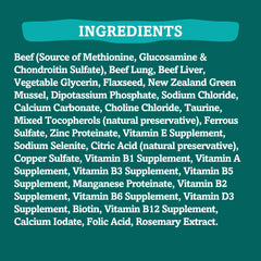 Grandma Mae's air-dried texture closeup highlights real-meat-like palatability for dogs.