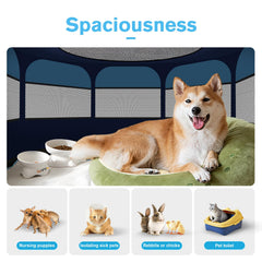 Grandtail eight-panel spacious design for ample pet space