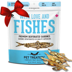 The Granville Island Pet Treatery sardines-dog-treat-crunch showcases a high-value training reward