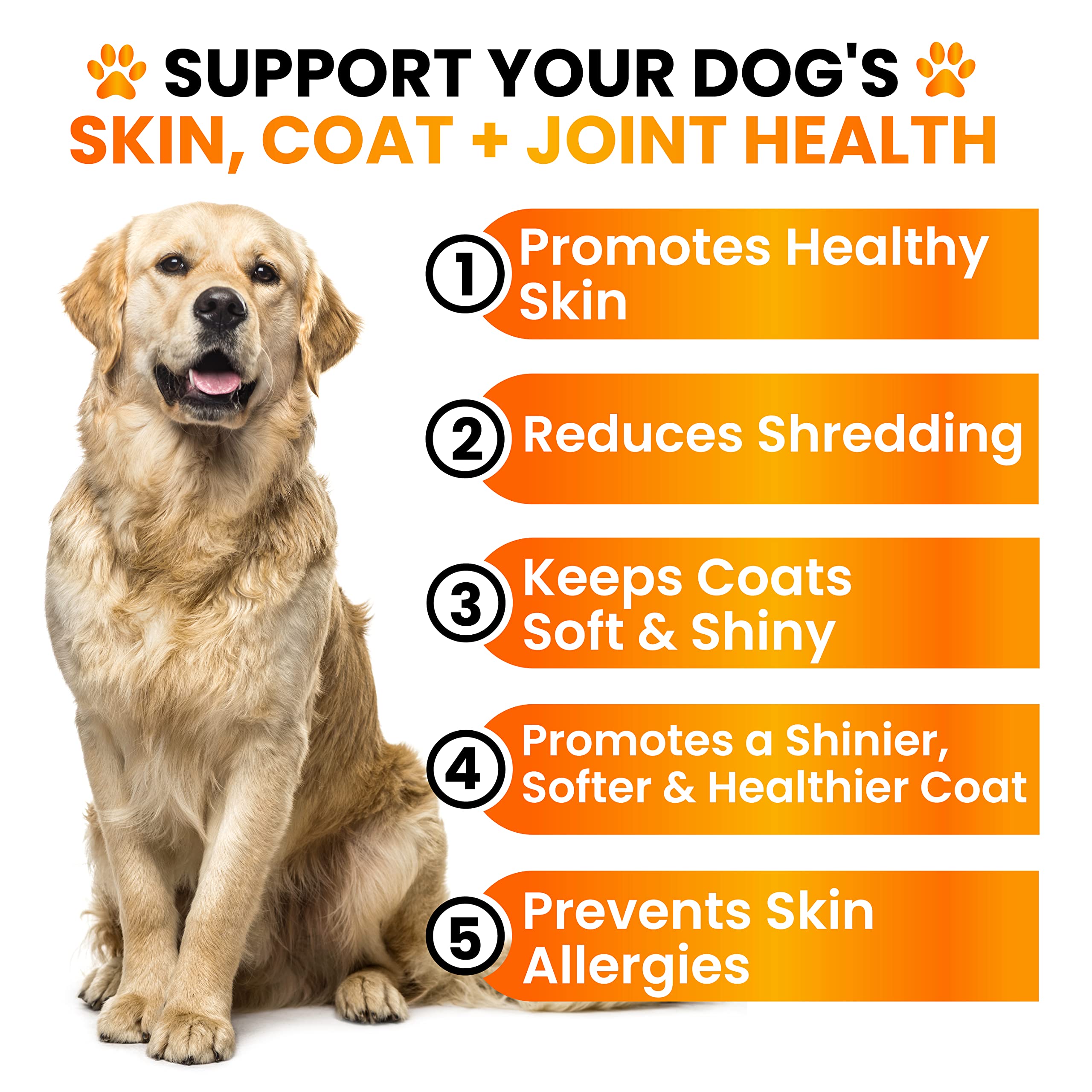 Grateful Pawz salmon oil dog chews image highlighting omega-3 for skin comfort