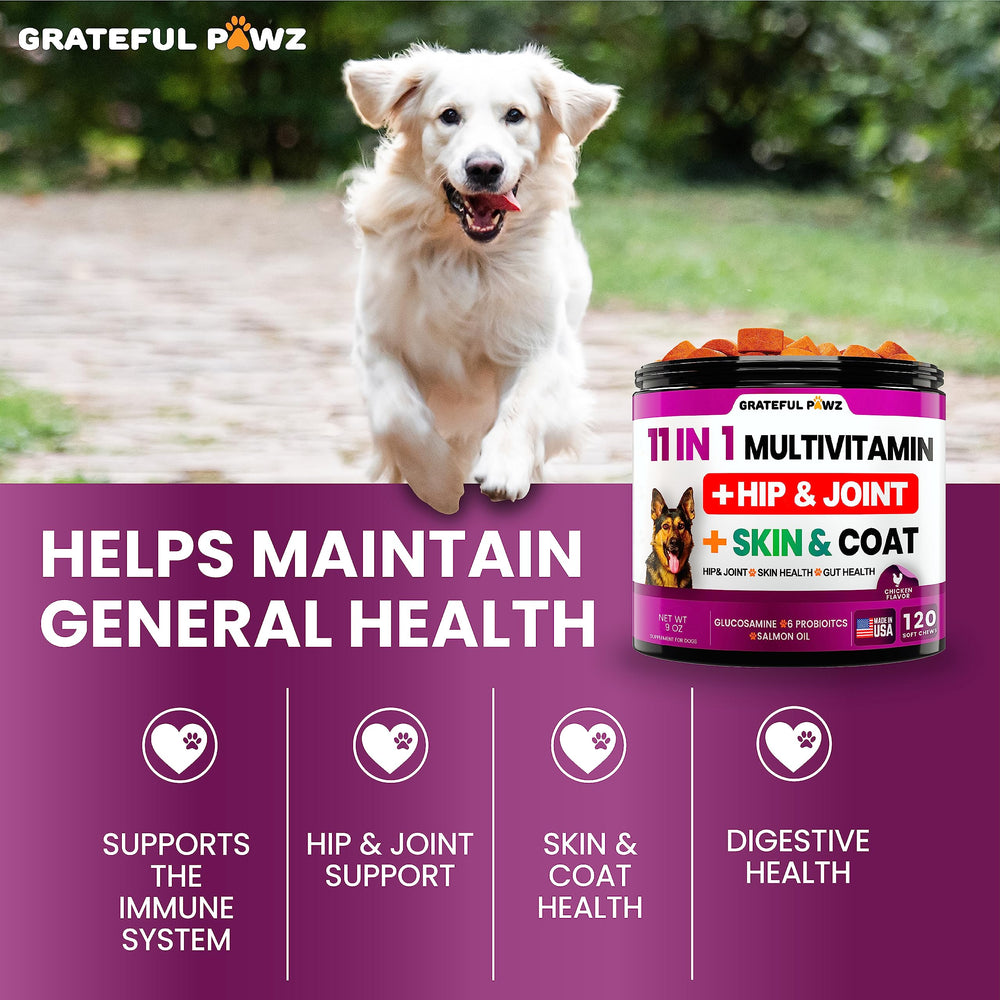 Grateful Pawz skin-coat-shine chews for coat health and itch relief