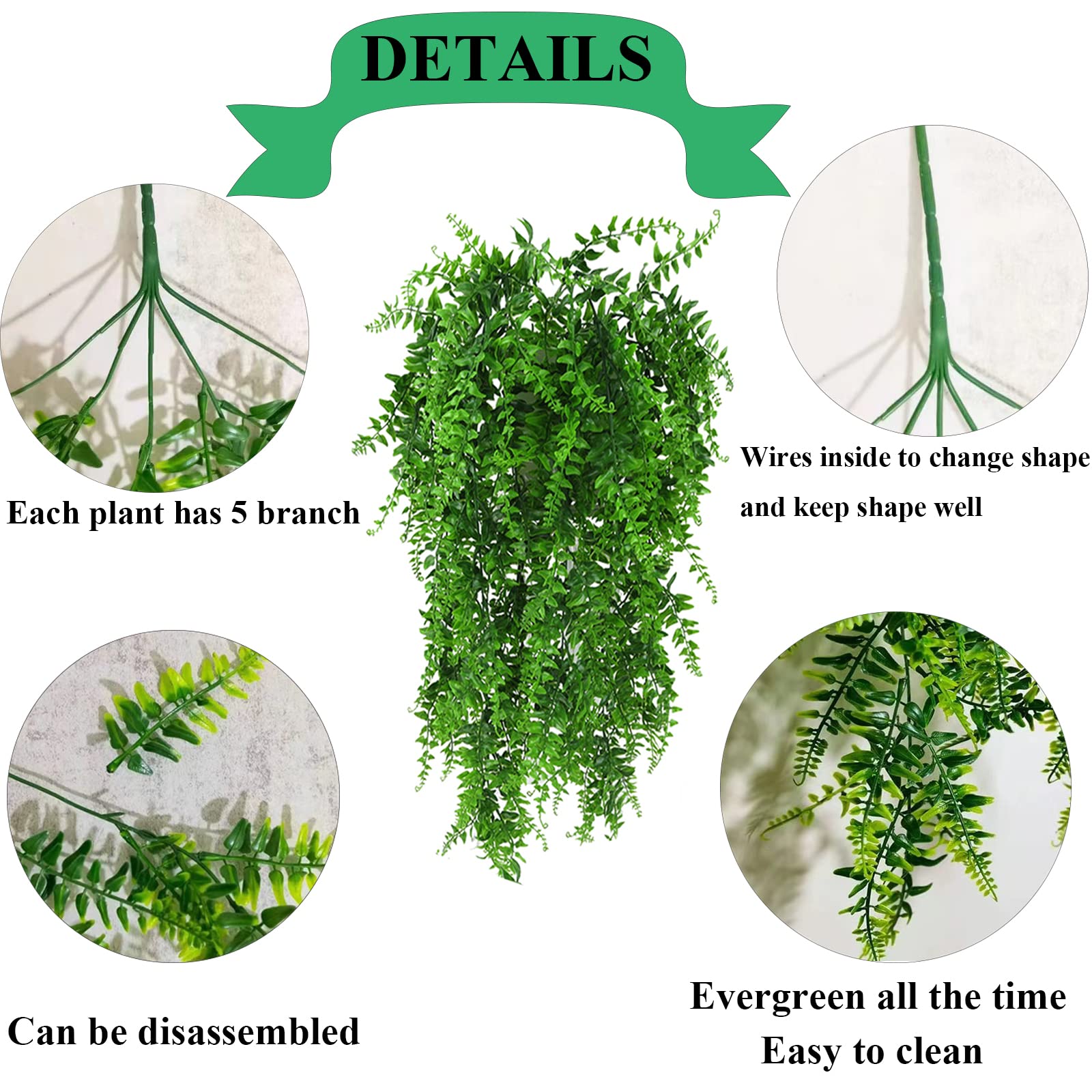 Grddaef reptile vines jungle vines 40.6 inch add climbing enrichment in terrariums.