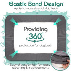 Greatbond dog bed cover 3-layer design adds softness, absorption, and leak protection.