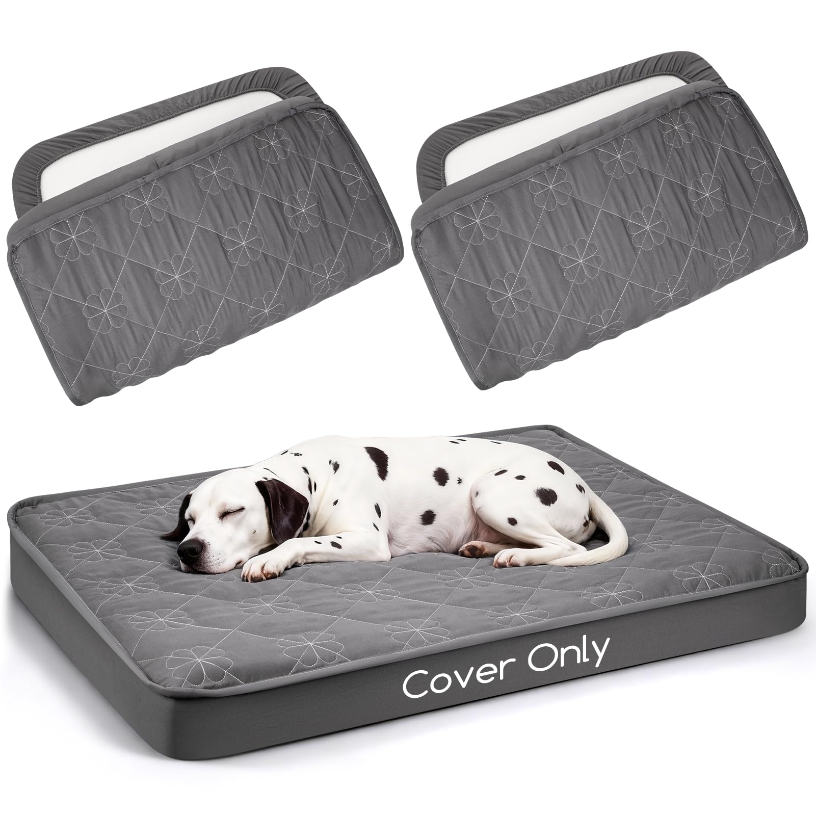 Greatbond dog bed cover elastic band secures a snug fit during active pets.