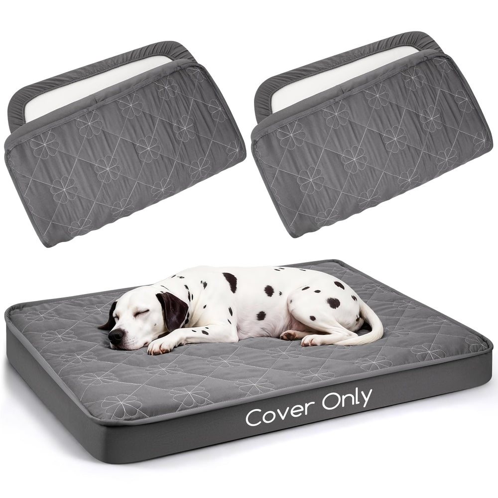 Greatbond dog bed cover elastic band secures a snug fit during active pets.