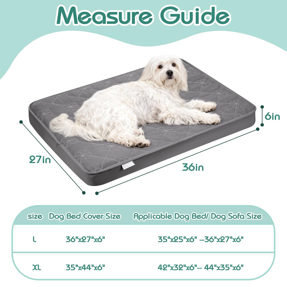 Greatbond dog bed cover soft microfiber quilted surface offers cozy, comfortable naps.