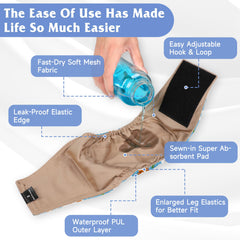 Grecle breathable khaki lining keeps skin dry and comfortable
