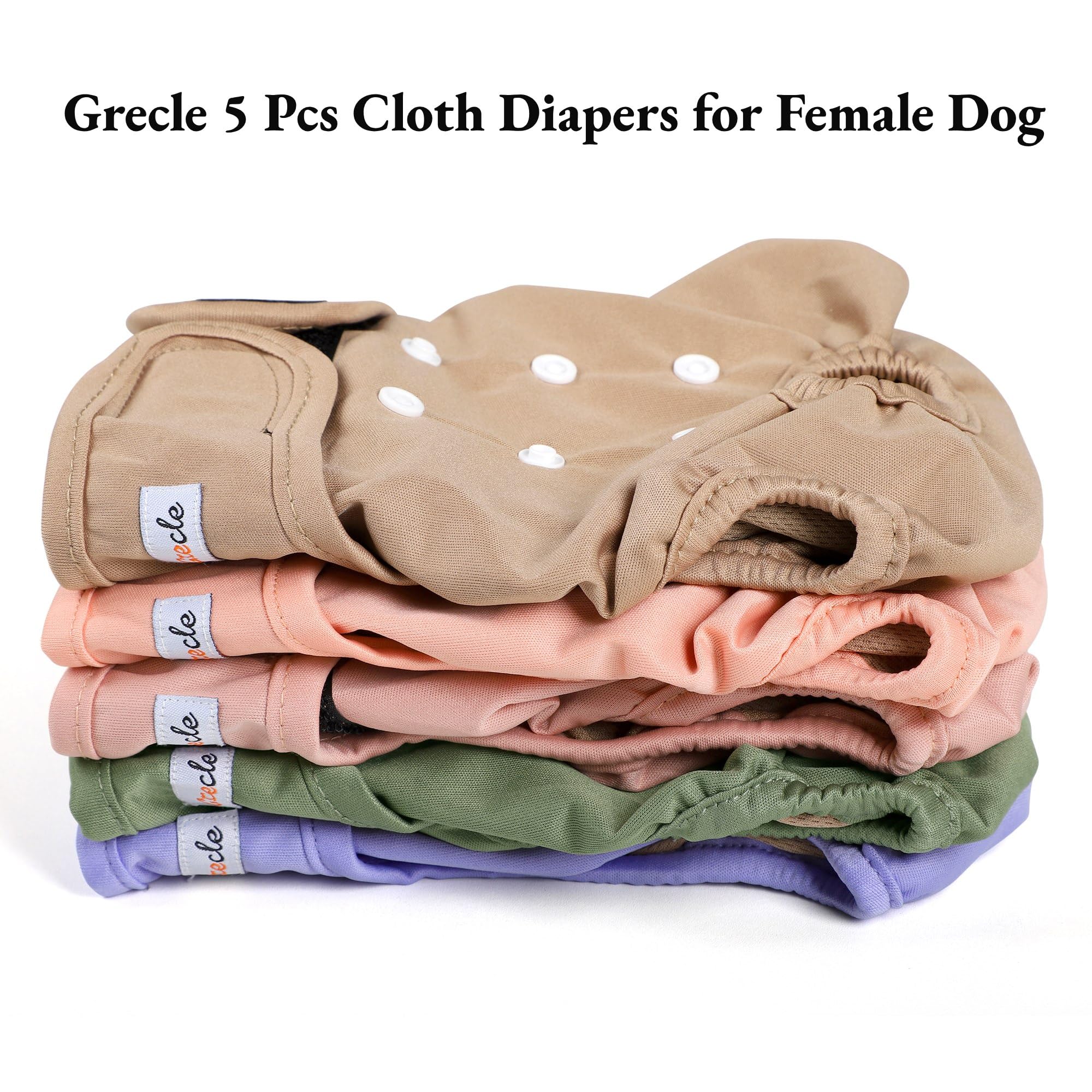 Grecle adjustable-snaps diaper closeup demonstrates secure fit for different waists.
