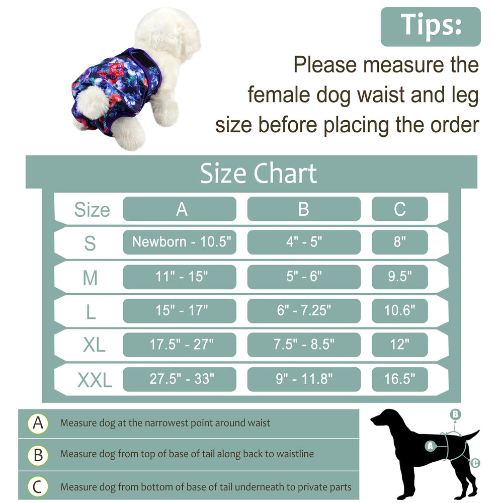 Grecle dog diapers adjustable snaps hook-loop for customizable waist and legs.