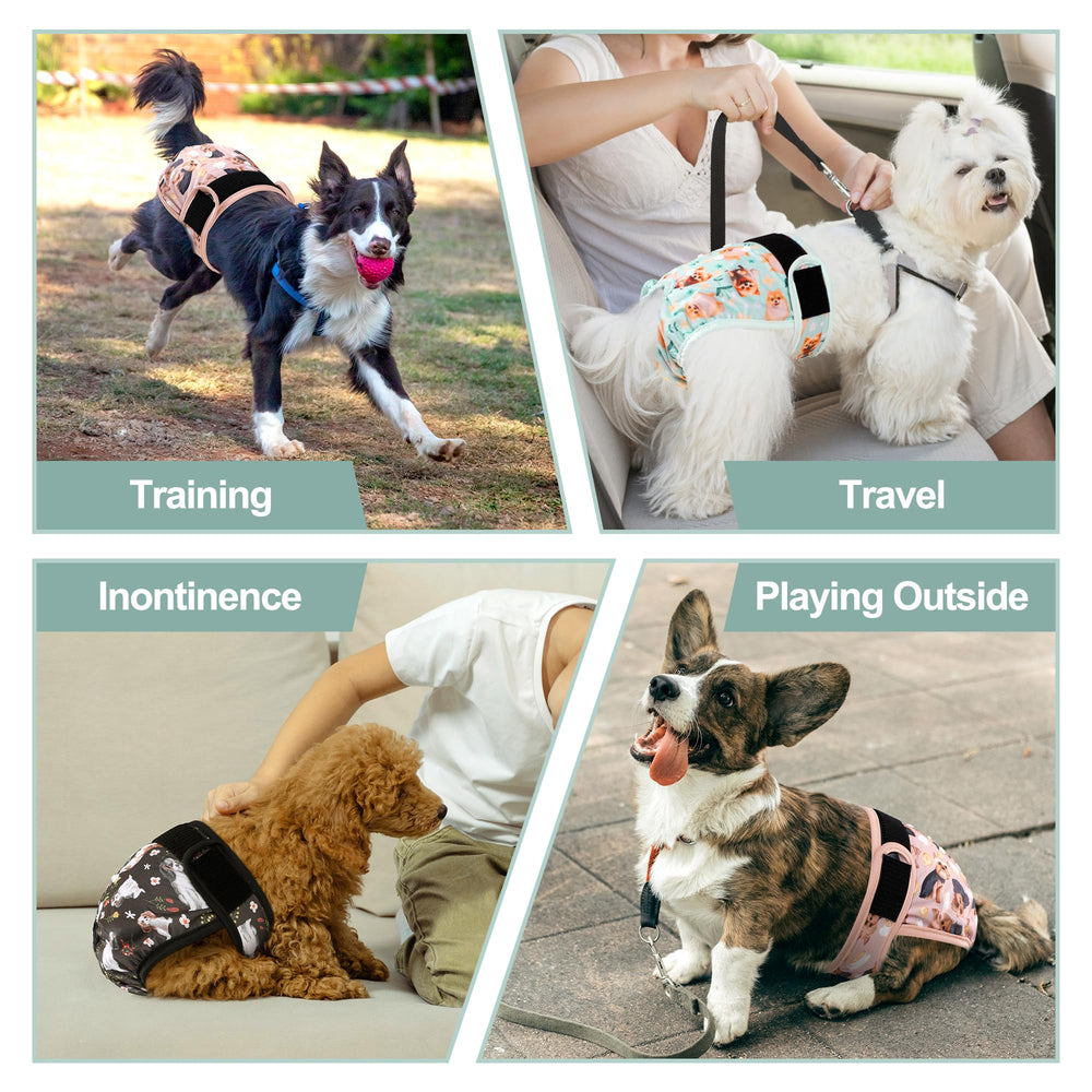 Grecle dog diapers female overnight use for calmer nights