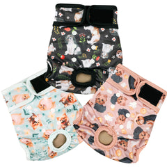 Grecle dog diapers fit guide aids selecting the right size.
