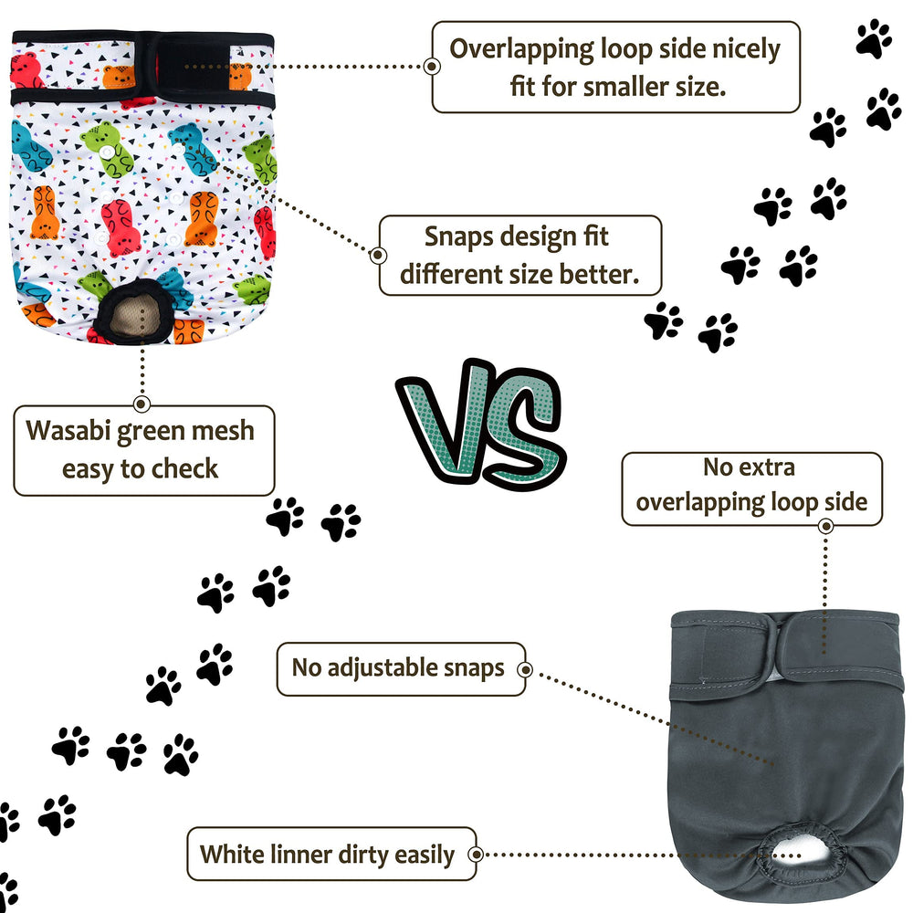 Grecle-dog-diapers-leak-proof-shell describes leak-free exterior for clean home days.