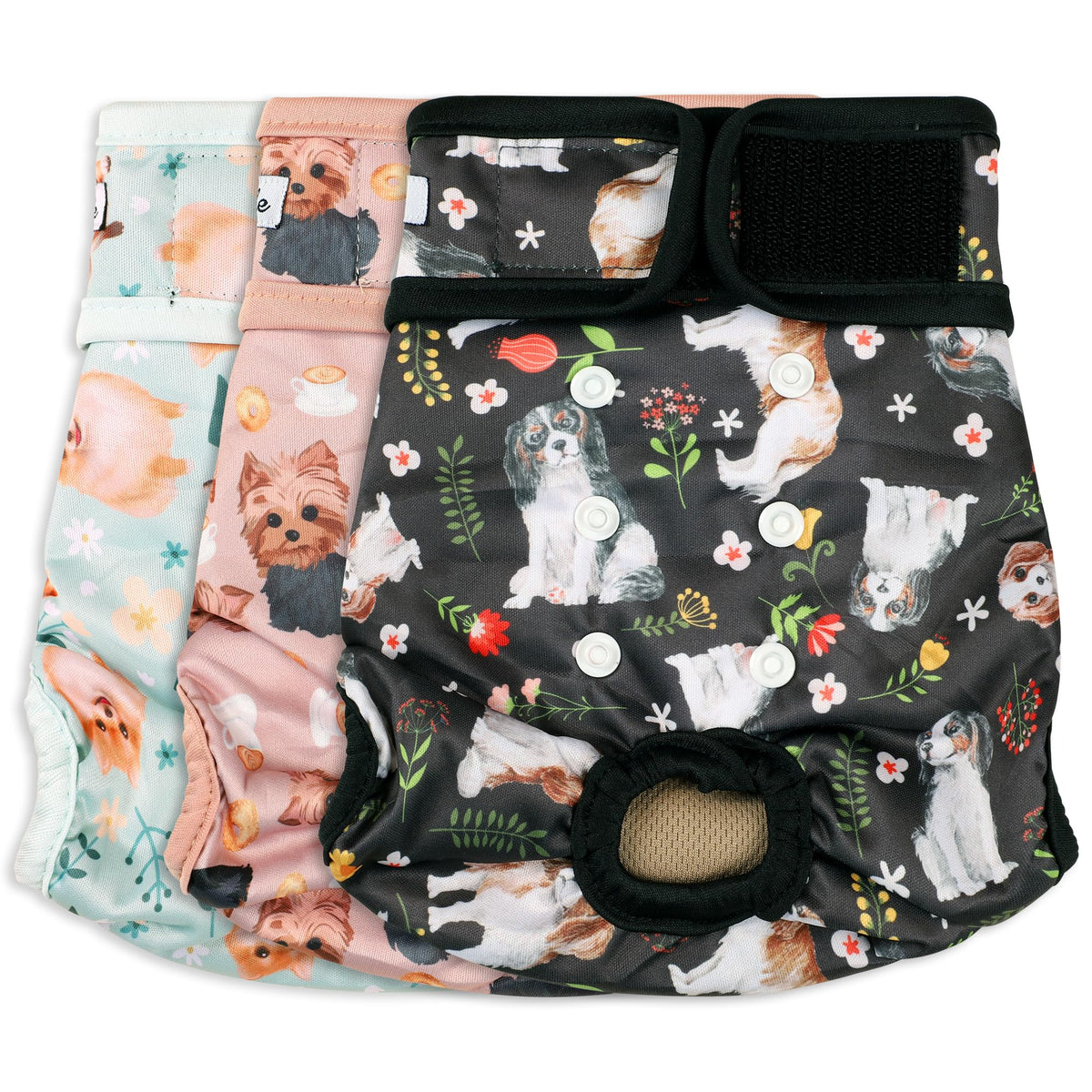 Grecle dog diapers packaging signals quality and quick setup.