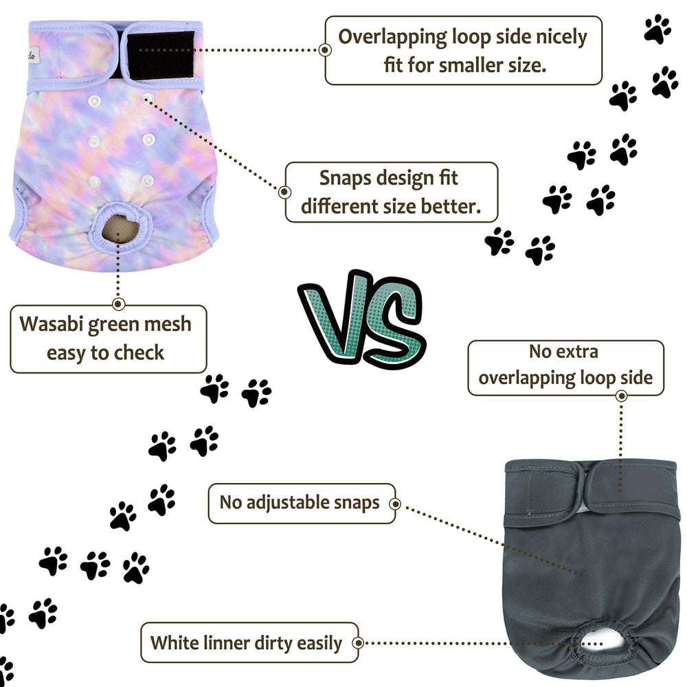 Grecle reusable diapers are washable and ready for daily reuse