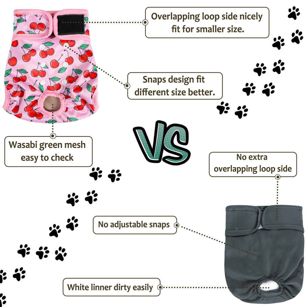 Grecle female dog diapers in-heat-use scenario illustrates comfortable, discreet protection.