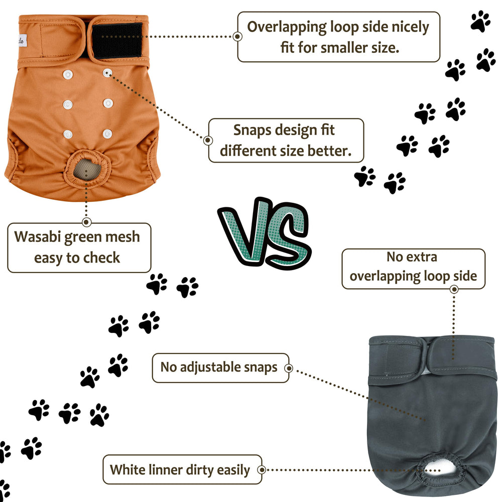 Grecle dog-diapers-in-heat-use shows dignity and protection during heat cycles.