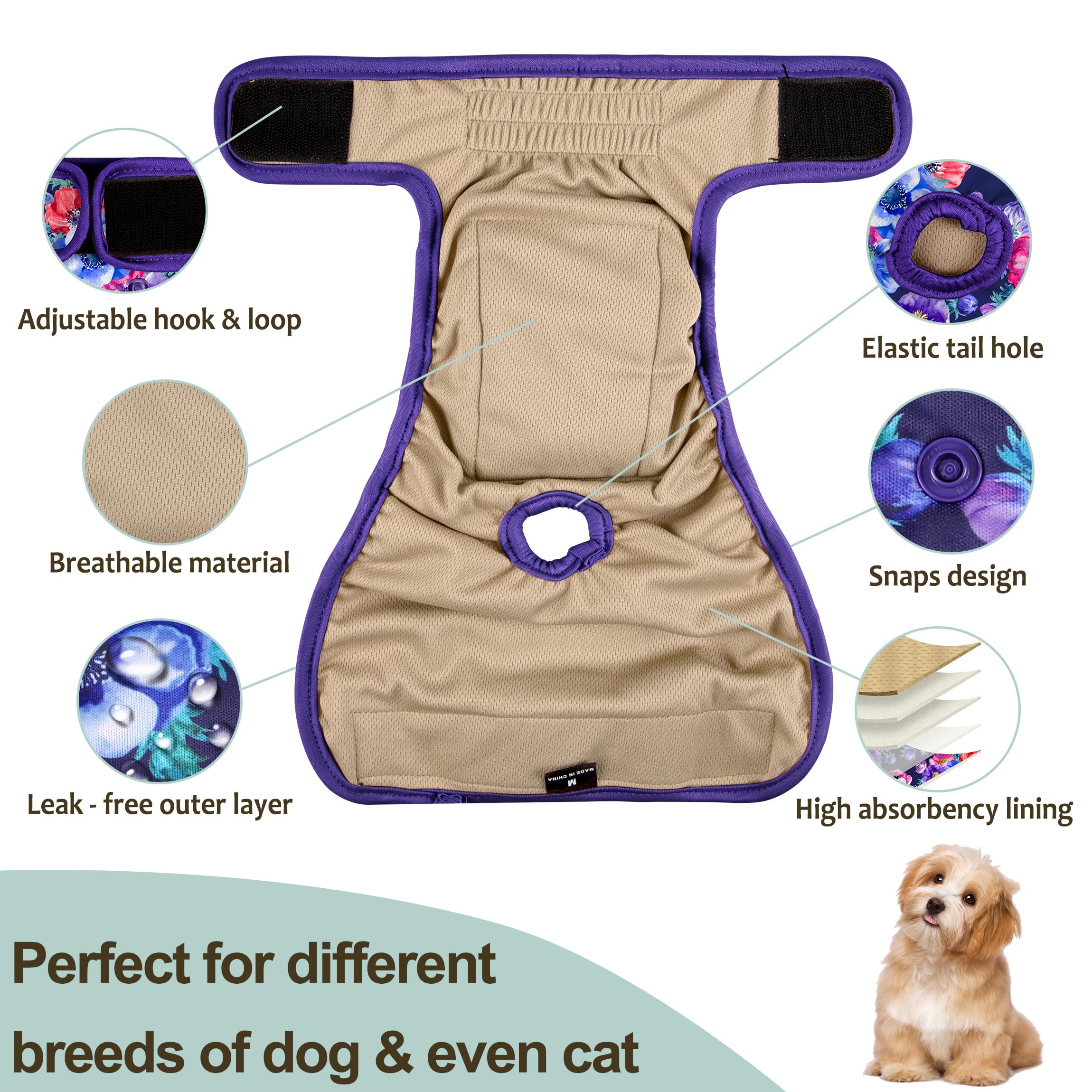 Grecle adjustable hook-and-loop and snaps tailor length and waist for a secure fit.