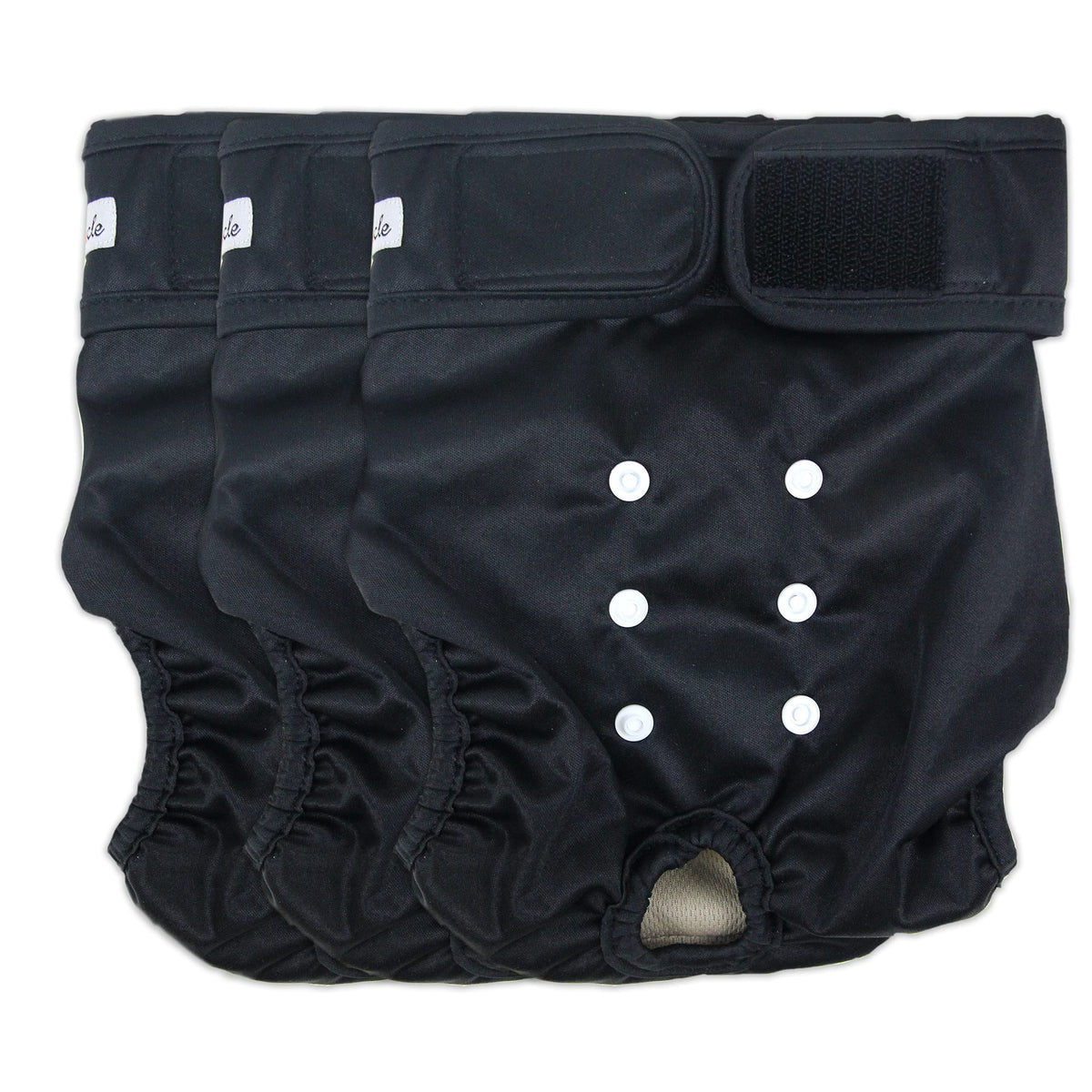 Grecle pañales reutilizables para perra con ajuste de broches y comodidad