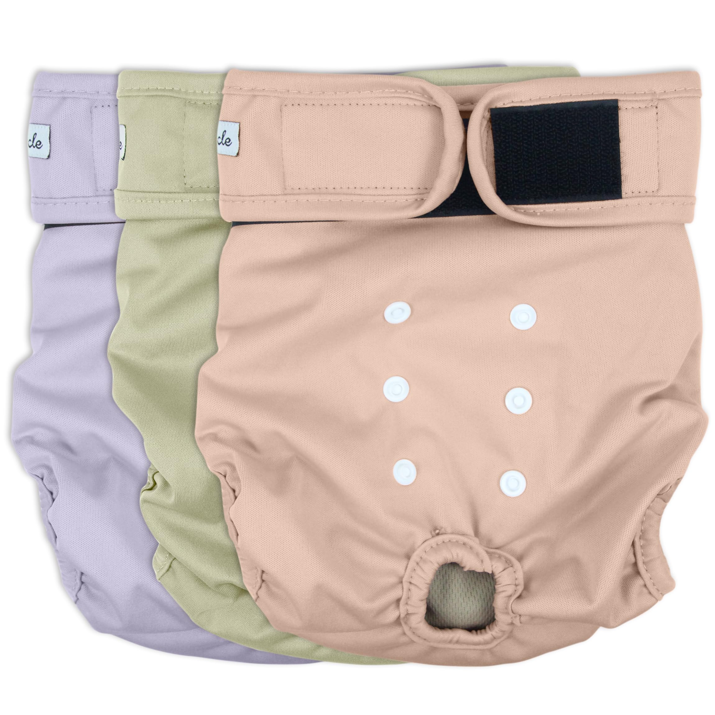 Grecle washable female dog diapers pack shot pink showcases compact design for home use
