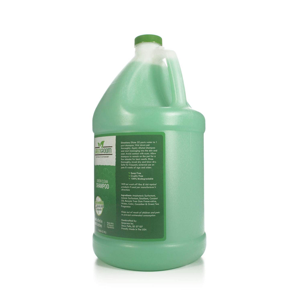 GreenGroom Green Clean Dog Shampoo coat shine close-up highlights added body and manageability