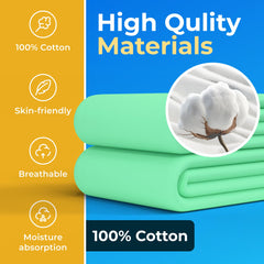 GREEN LIFESTYLE quilted cotton top underpad emphasizes soft, moisture-locking comfort