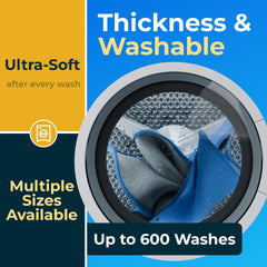 Green Lifestyle underpads pack of 4 ready for washable, reusable spill protection.