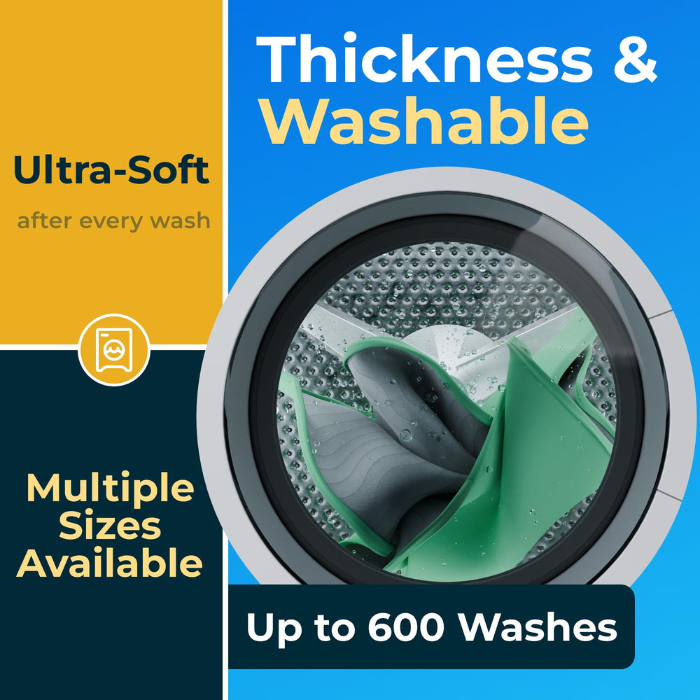 GREEN LIFESTYLE waterproof backing underpad prevents leaks and protects mattresses