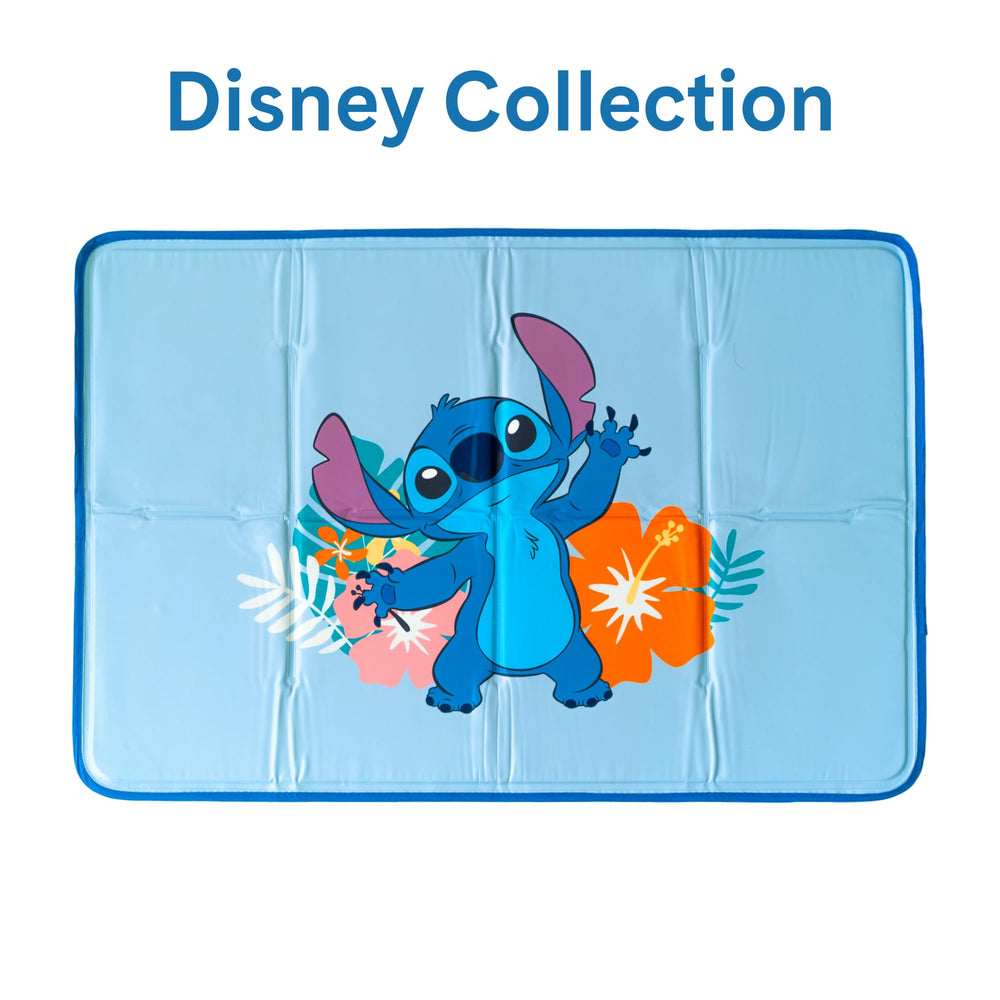 The Green Pet Shop Stitch pattern closeup highlights Disney design during pet rest.