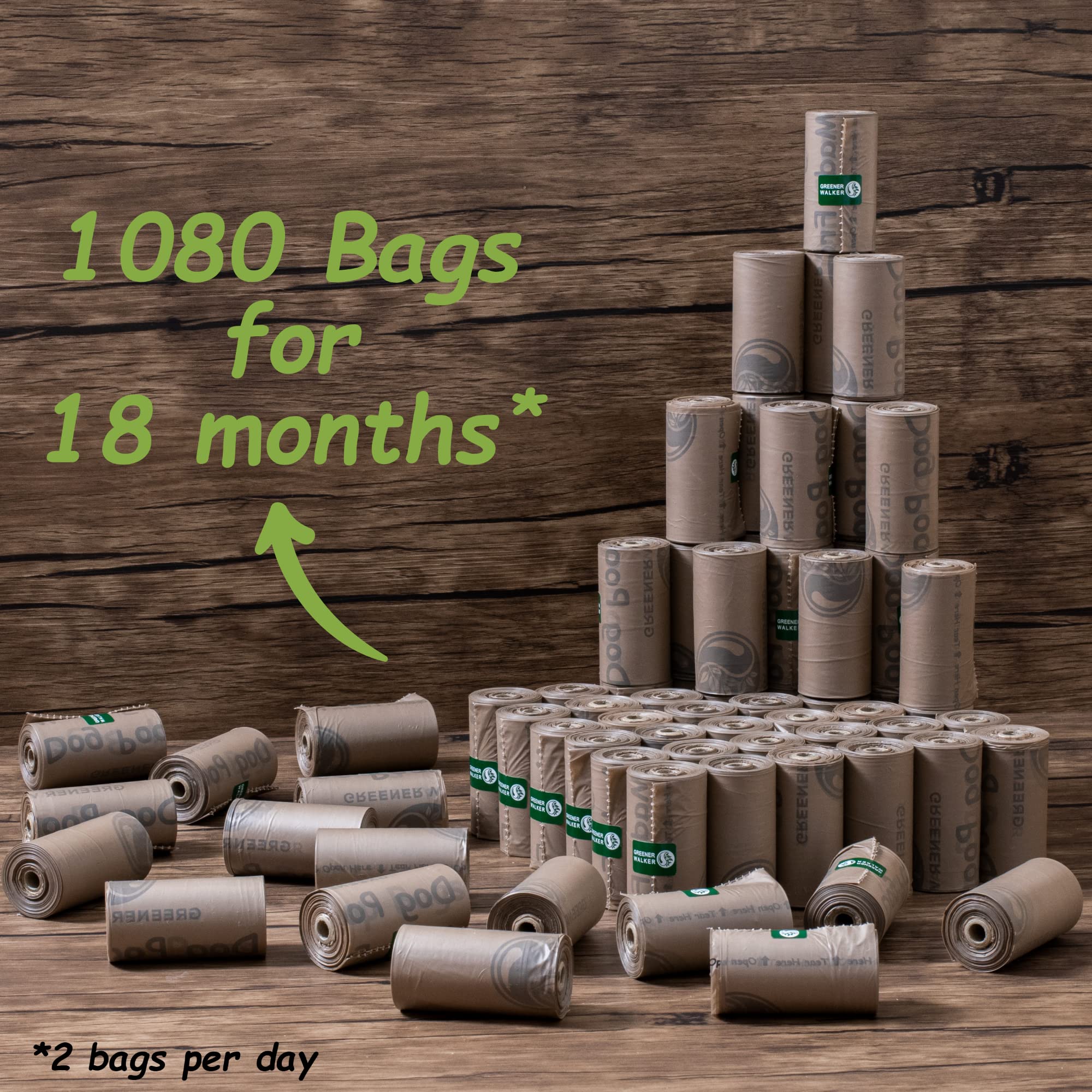 GREENER WALKER packaging uses recycled cores and materials for sustainable choice