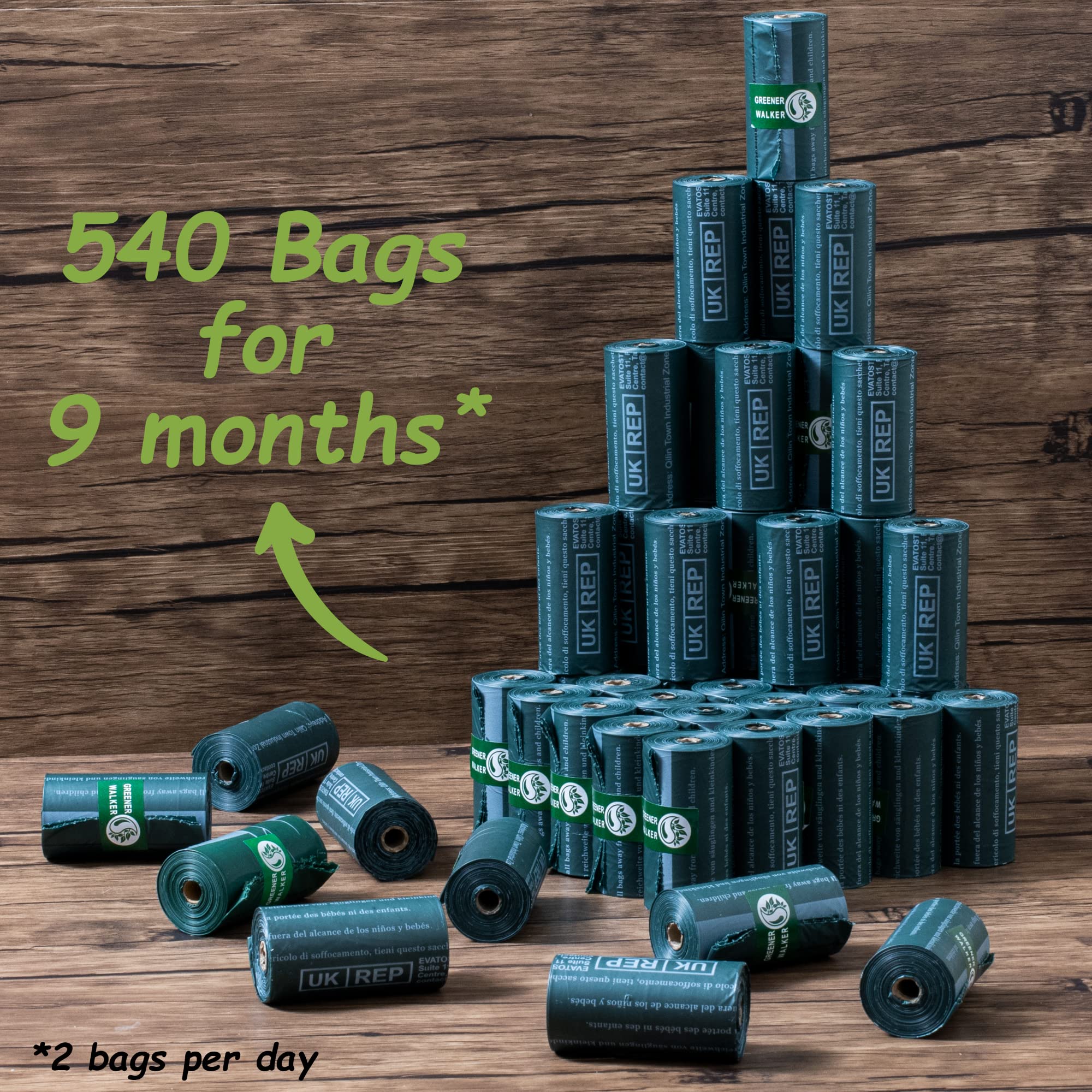 GREENER WALKER corn starch blend material highlighting eco-friendly construction