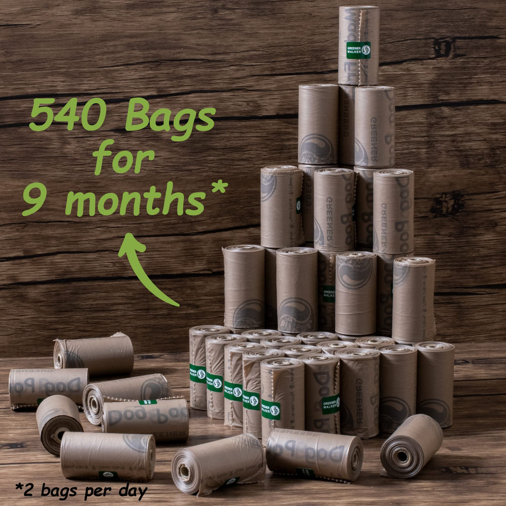 GREENER WALKER packaging shows paper cores and eco-friendly design