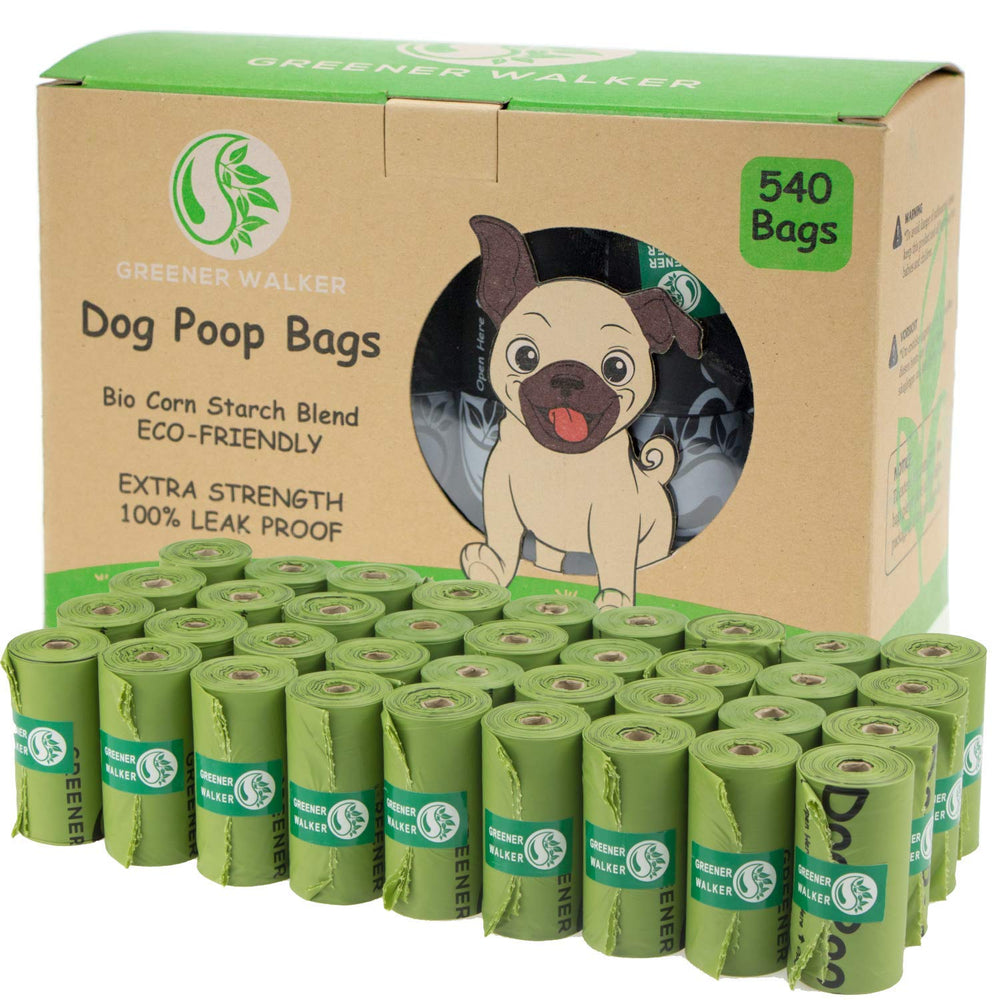 Greener Walker poop bags rolling dispenser fit for easy cleanup.