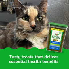 Greenies Feline Smartbites fiberblend-digestion-support closeup – promotes healthy digestion alongside flavor