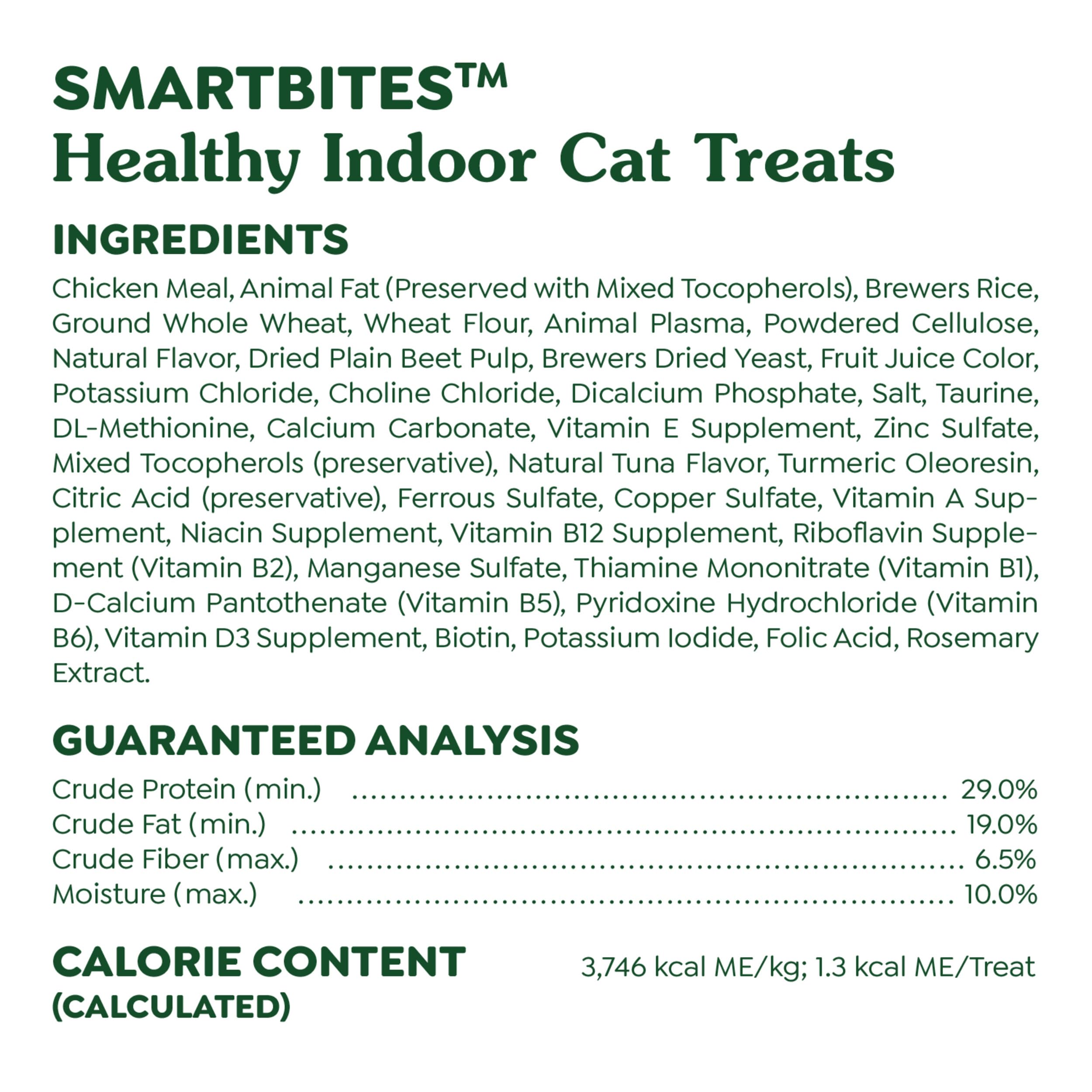 Greenies Feline Smartbites indoor-cat-snacks-in-tub – ideal for everyday rewards and training