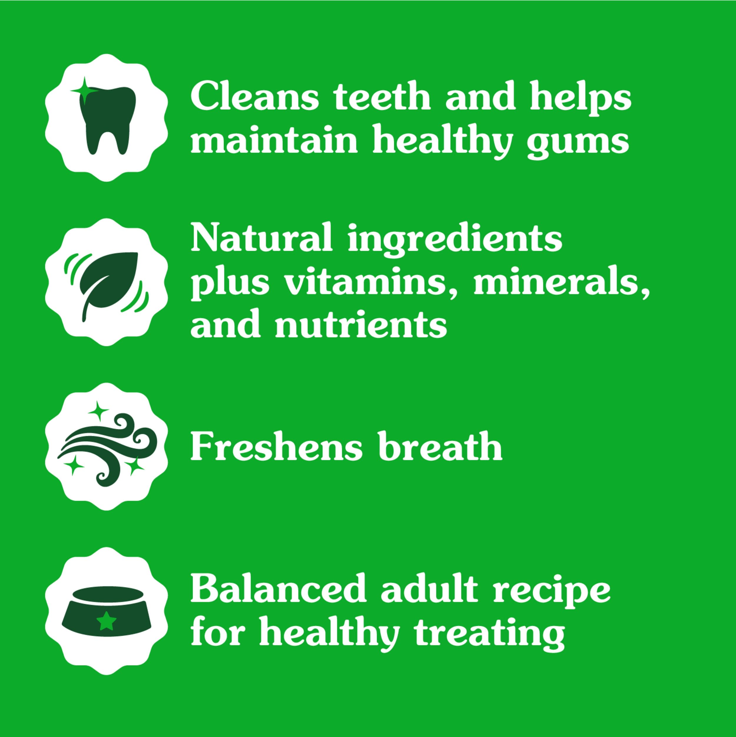 Greenies Original Large Dental Treats VOHC-logo close-up indicating veterinary endorsement