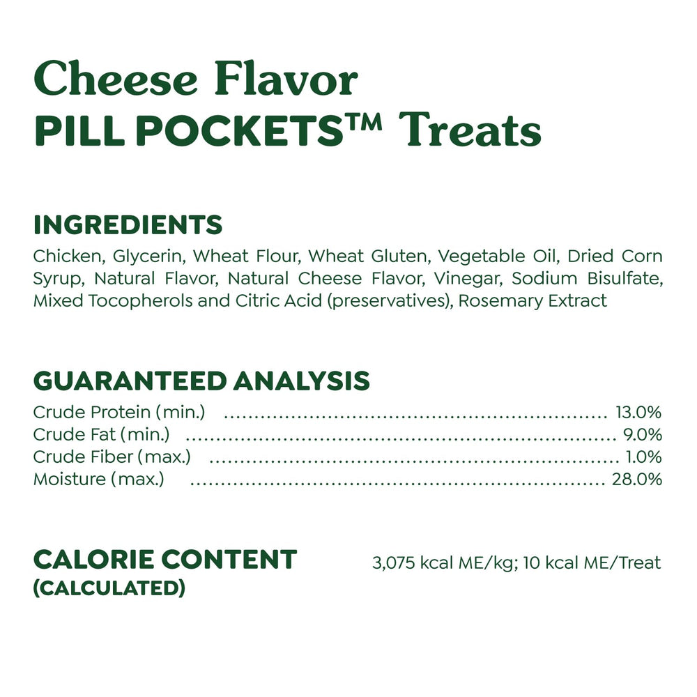 Greenies Pill Pockets Cheese pill pouch demo clarifies medicating steps.