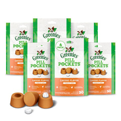 Greenies Pill Pockets Cheese small pack view for easy pill time.