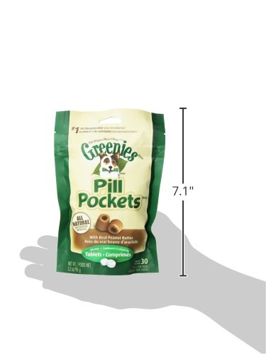Greenies Pill Pockets dispensing step fill demonstrates easy medication administration.
