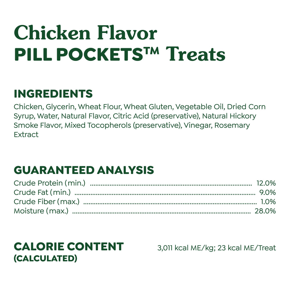 Greenies Pill Pockets large-dog-nose closeup hints at natural chicken flavor.
