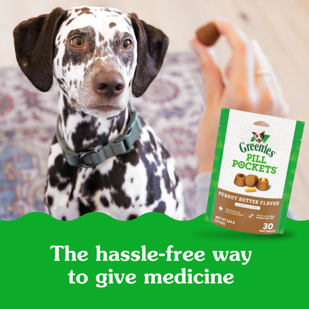 Greenies Pill Pockets vet-designed packaging - trust-worthy medicating treat hack for dogs