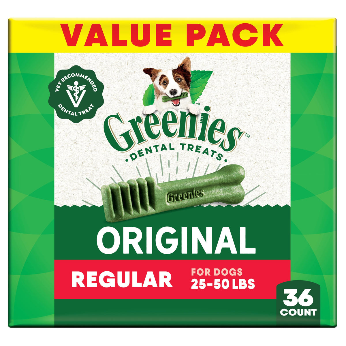 Greenies veterinarian adult dental treats original pack promotes daily dental care