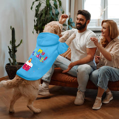GreenJoy dog sports-print back displays bold style during outings.