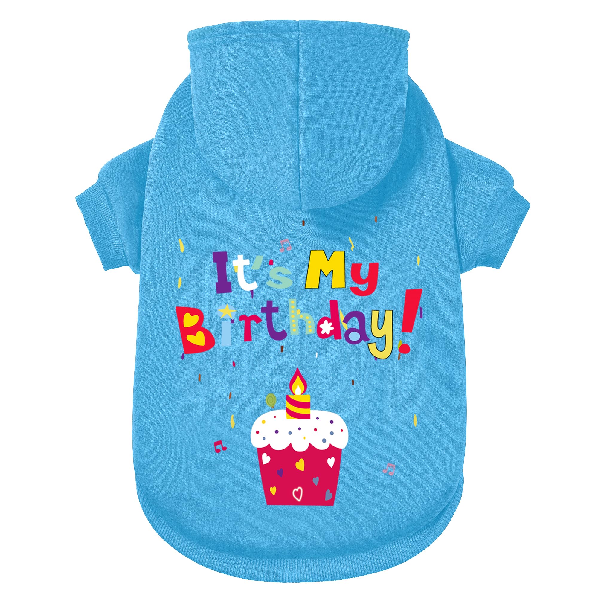 GreenJoy dog sweater blue its my birthday keeps pets cozy on chilly strolls.