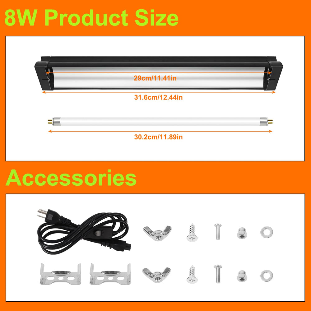 GREENPAW T5 UVB light installation advances quick mounting on mesh covers or enclosures.