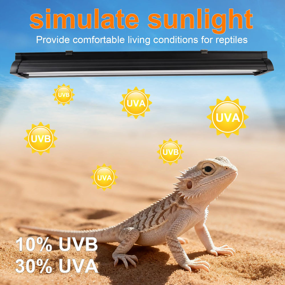 GREENPAW T5 UVB light mirror reflector boosts UVB output for effective basking.