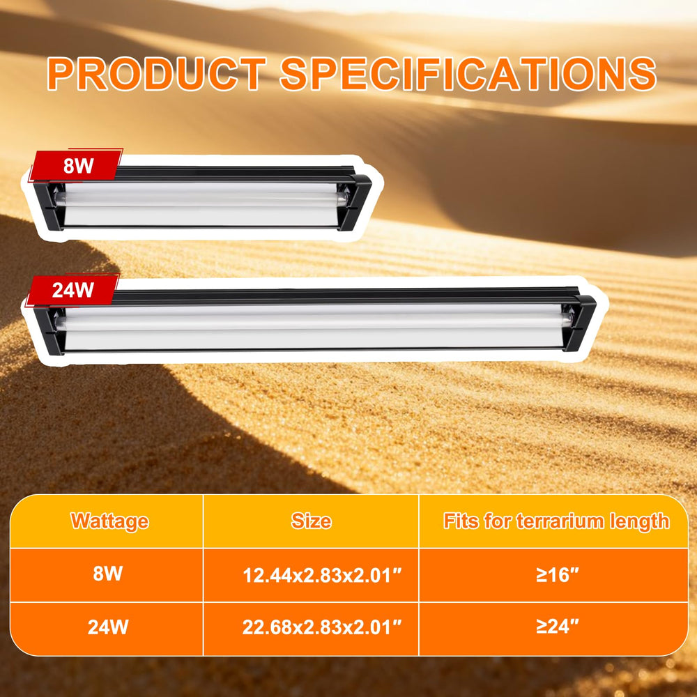 GREENPAW T5 UVB light aluminum-frame design provides safe heat management and reliability.