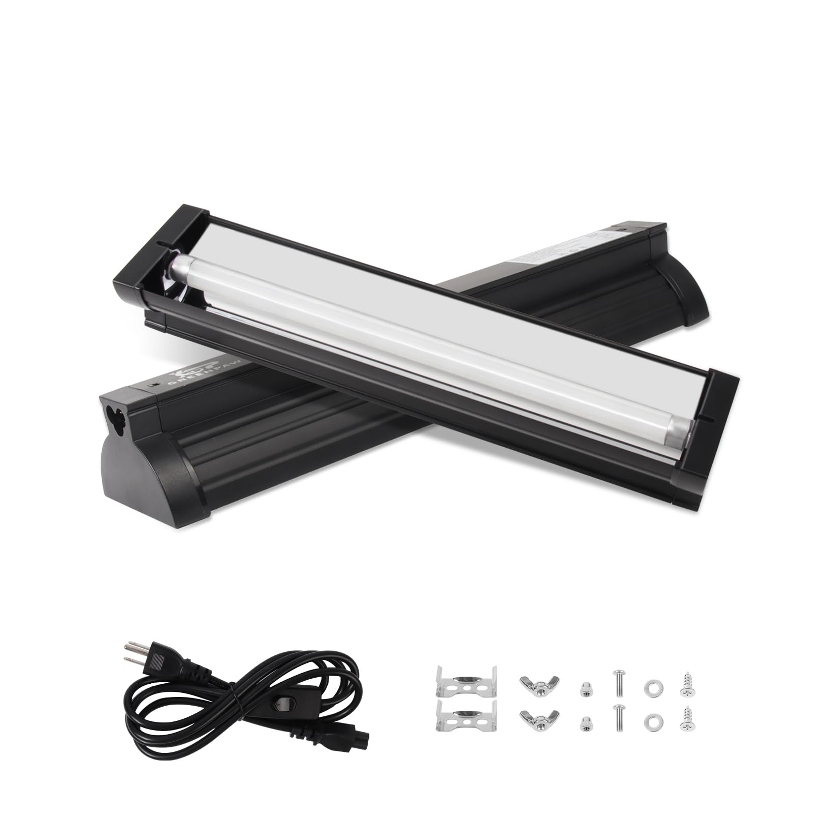 GREENPAW T5 UVB light setup view showcases easy installation for healthy reptile basking.