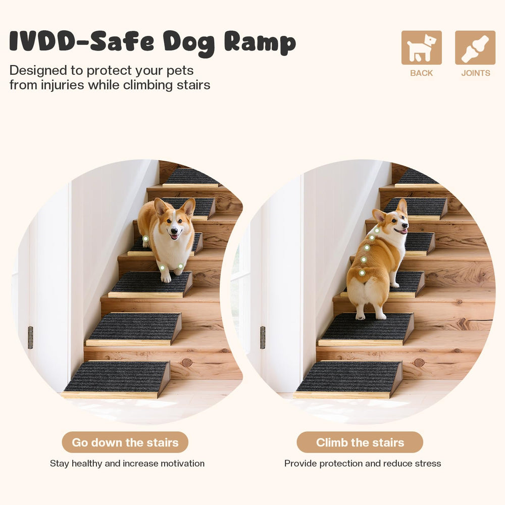 GreenPetopia compact dog-step with precise dimensions fits most staircases.