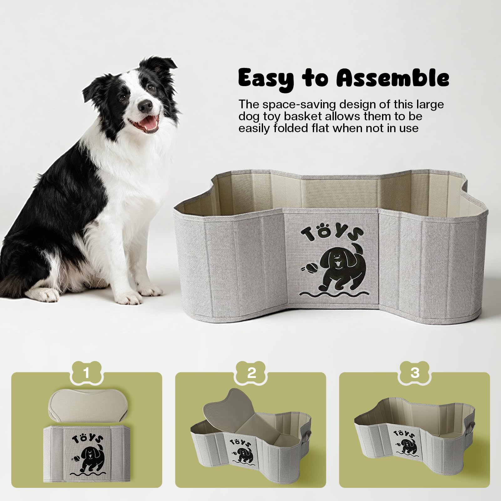 GreenPetopia 22x14.4x7.5-inch size fits toys, clothes, leashes, and more.